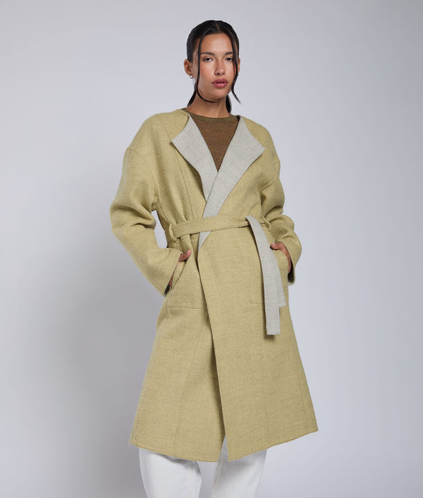 Reversible   Belted Eased Coat