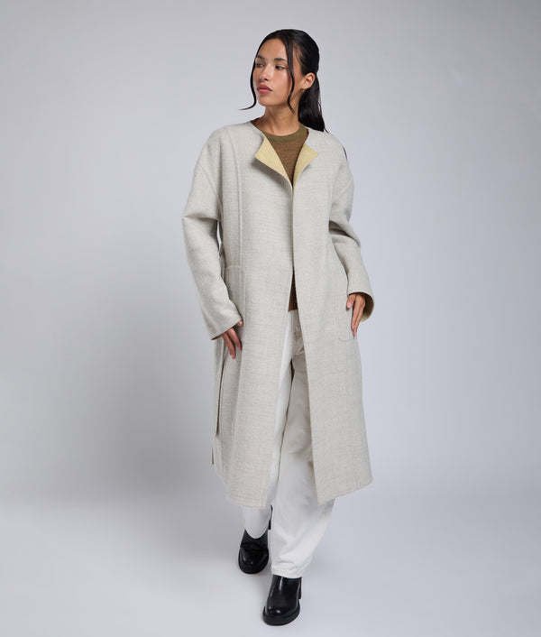 Reversible   Belted Eased Coat