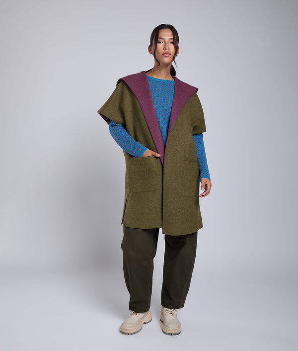 Reversible Pull Over Coat