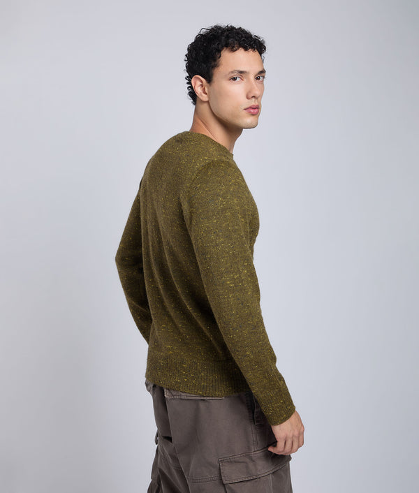 His Jersey Textured Pullover