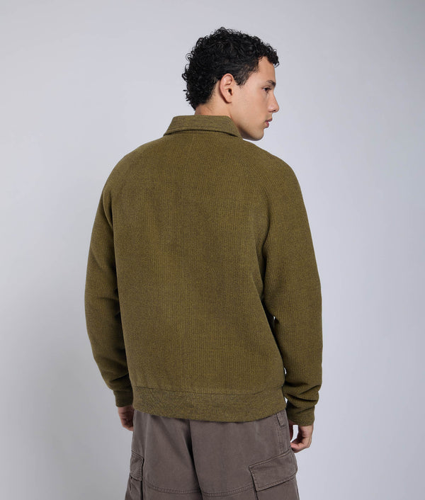 Men'S Polo Neck Tab Front Jacket