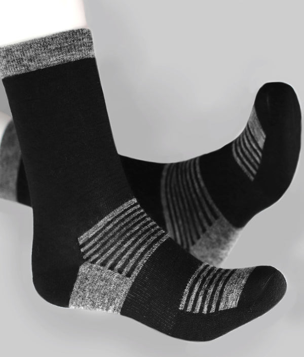 Women Socks Sports Crew - Black